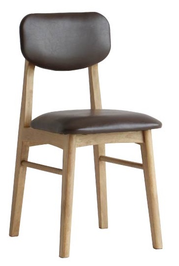ダイニングチェア リビングチェア 完成品 パソコンチェア 木製 レザー アンティーク レトロ 天然木 合成皮革 北欧 おしゃれ 食卓椅子 アームレス |  | 01