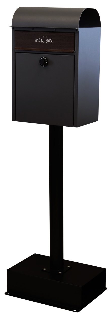 スタンドポスト 置き型 鍵付き 郵便受け 郵便ポスト メールボックス おしゃれ 北欧 モダン グレー グレージュ Gilda-ジルダ スタンドタイプ | ブランド登録なし | 01