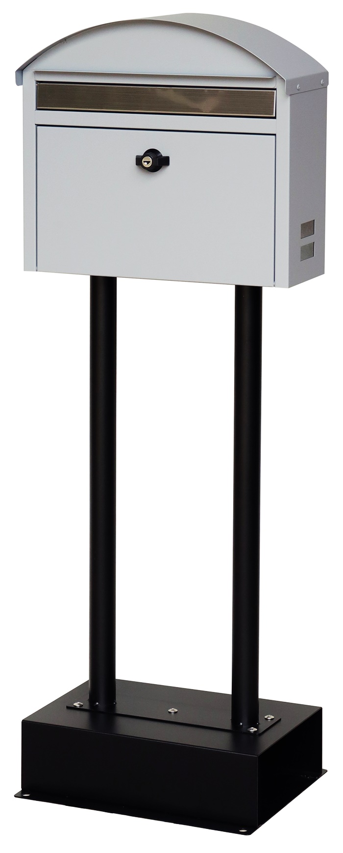 スタンドポスト ポスト 郵便ポスト 自立型 スタンド式 郵便受け おしゃれ グレー グリーン レトロ 北欧 モダン アンティーク 一戸建て 一軒家 鍵付き 置くだけ | ブランド登録なし | 01