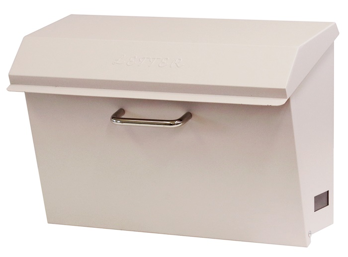 郵便ポスト 壁掛け 鍵付き セージグリーン/クリーム 壁掛けポスト おしゃれ レトロ 北欧 ヨーロピアン アンティーク シリンダー錠 ヨーロッパ | ブランド登録なし | 02