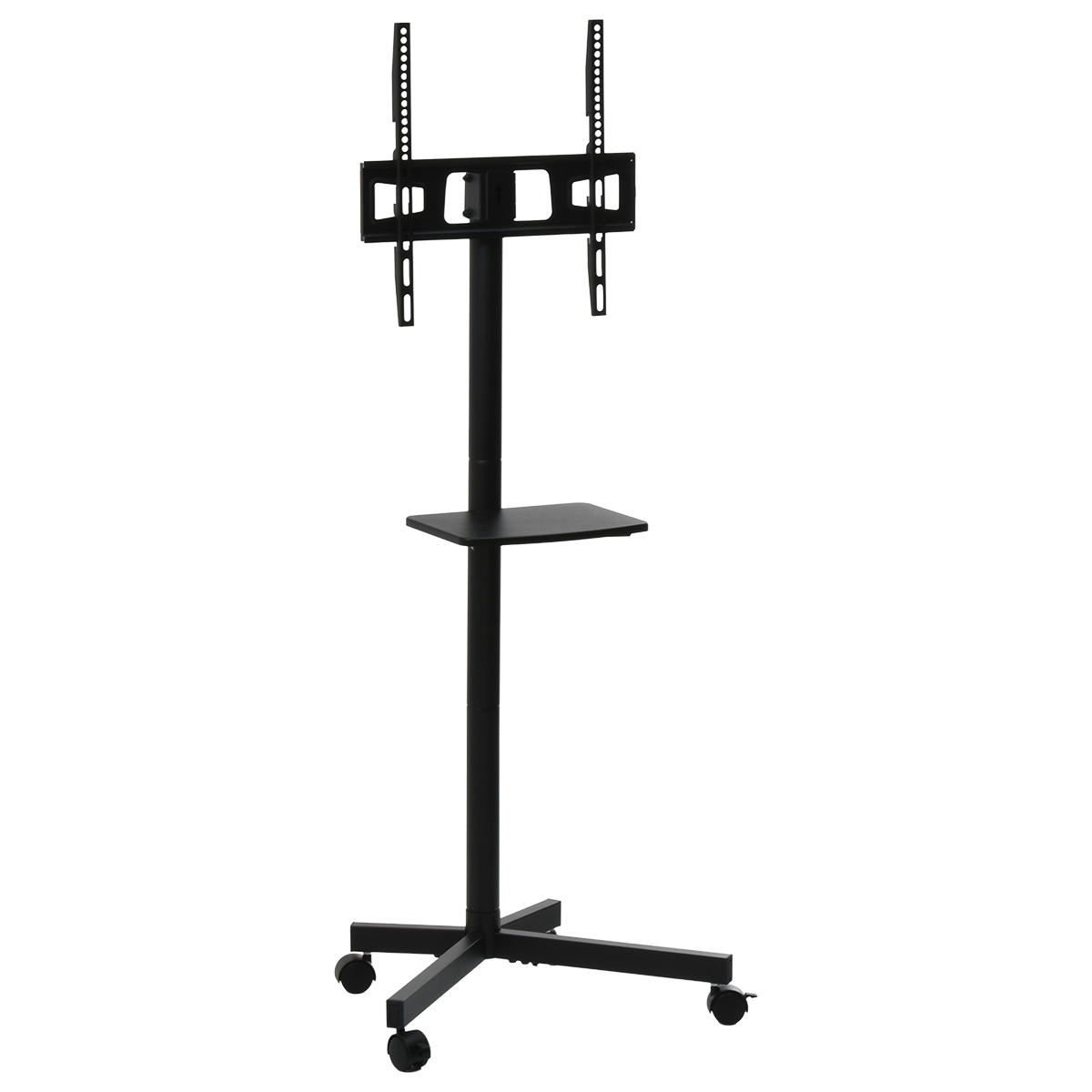 テレビスタンド キャスター付き 棚付き 23〜55型対応 角度調整 高さ調整 高さ調節 上下首振り 省スペース コンパクト ブラック ホワイト TVスタンド テレビラッ | ブランド登録なし | 01