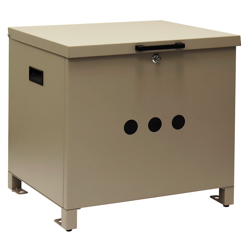 宅配ボックス おしゃれ ベージュ グリーン 北欧 カントリー かわいい モダン 一戸建て 一軒家 宅配BOX 鍵付き 施錠 高級感 1段 スリット窓 玄関前 本体完成品 | ブランド登録なし | 01