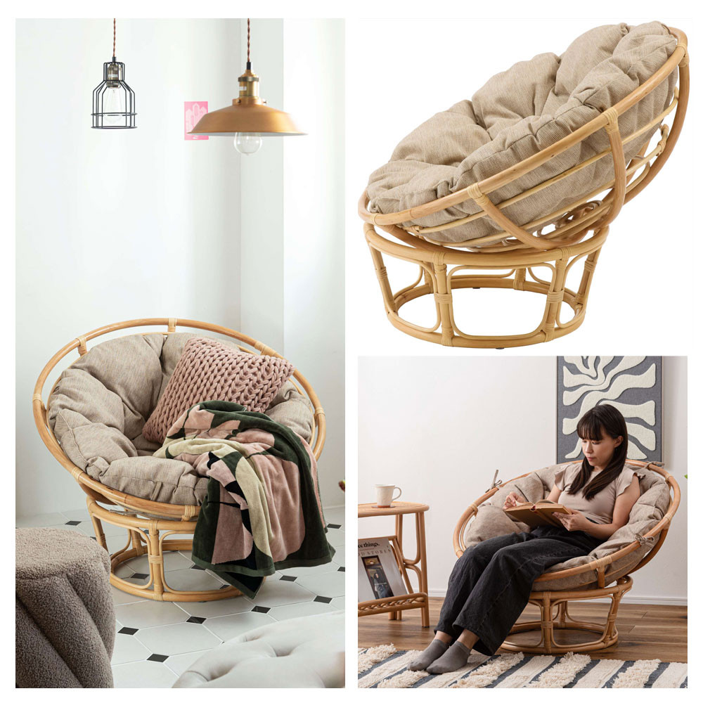 東谷 Nest サークルチェア アジアン家具 1P ソファ ラタン チェア