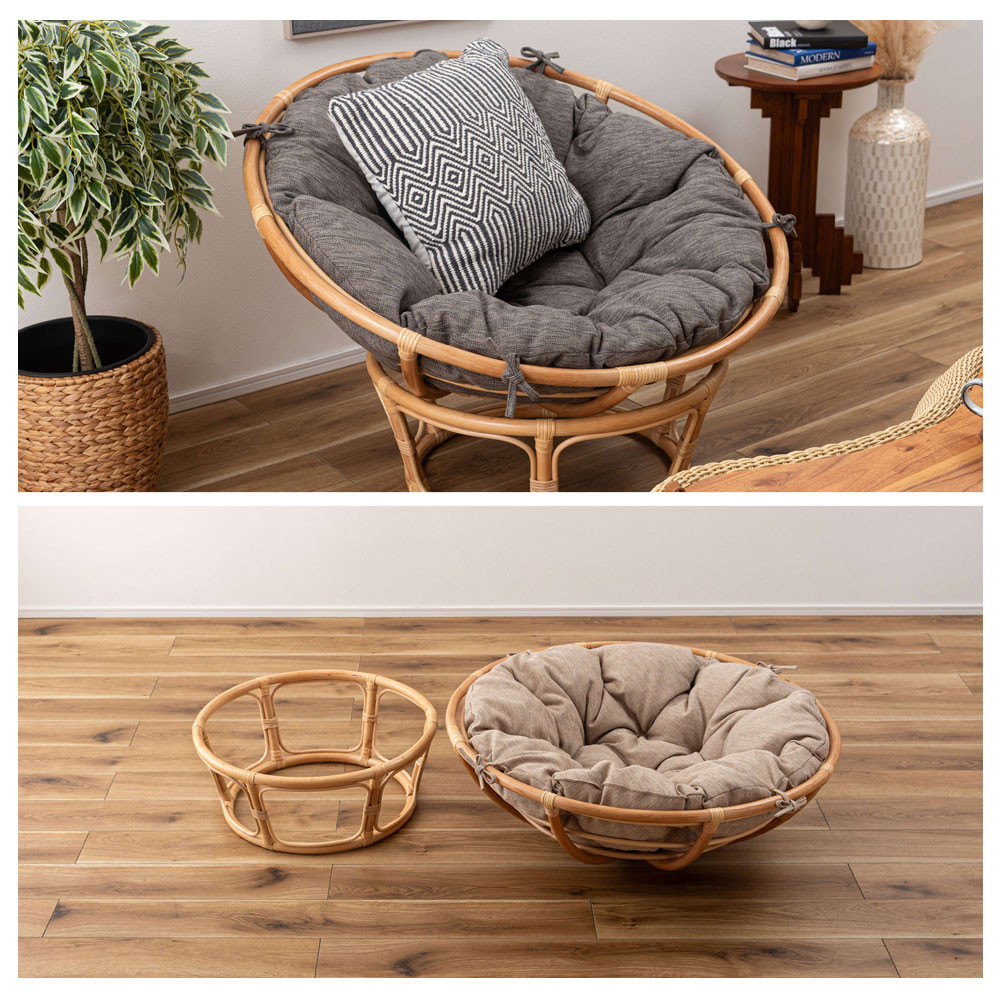 東谷 Nest サークルチェア アジアン家具 1P ソファ ラタン チェア