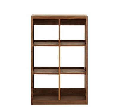 シェルフ 60 fine 2列1段 アッシュ ウォールナット 大川家具 オープン