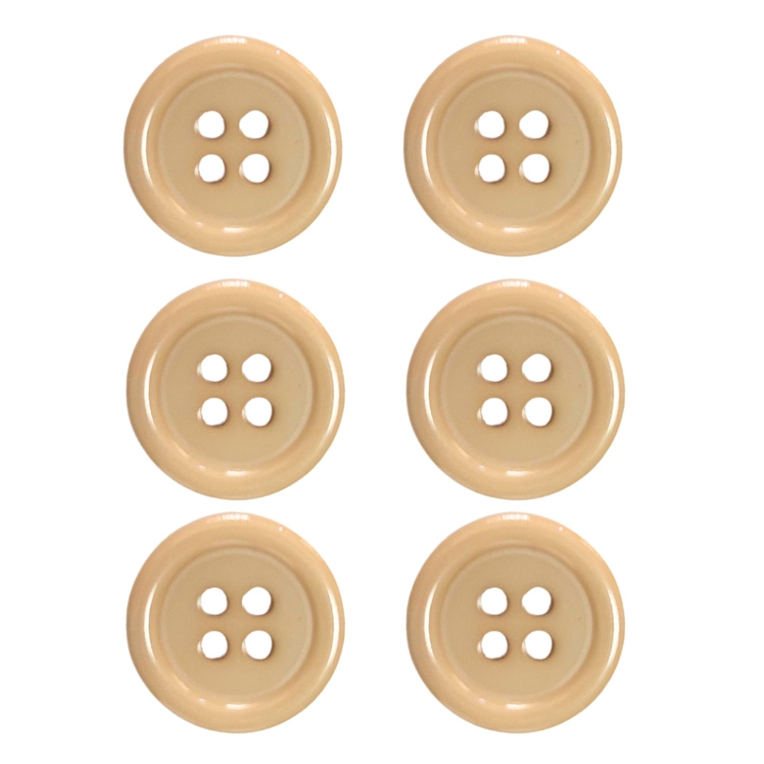 haoa ボタン 6個セット 直径 25mm 23mm 20mm 18mm 15mm 4つ穴 スーツ