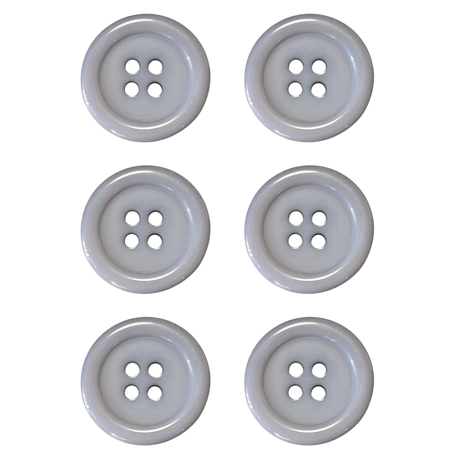 haoa ボタン 6個セット 直径 25mm 23mm 20mm 18mm 15mm 4つ穴 スーツ