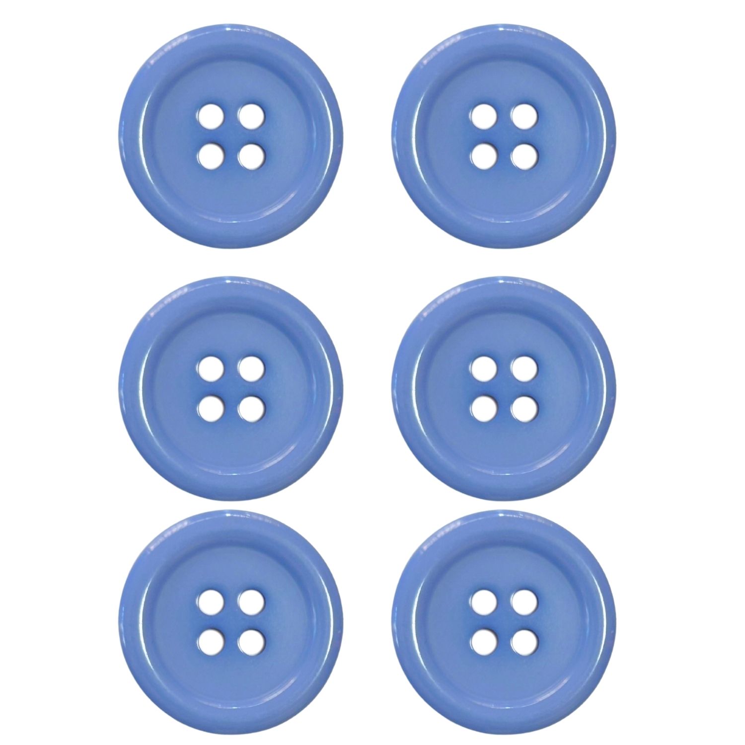 haoa ボタン 6個セット 直径 25mm 23mm 20mm 18mm 15mm 4つ穴 スーツ