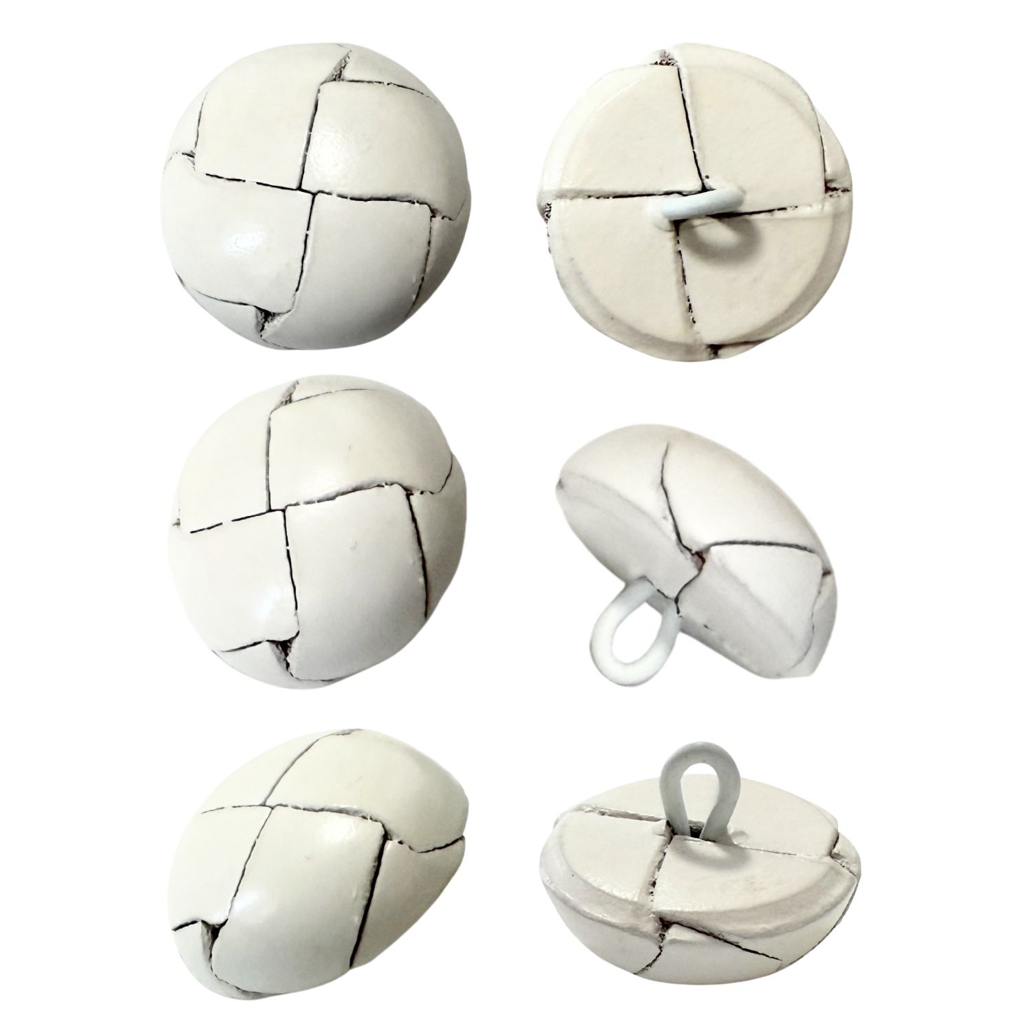 haoa 革ボタン 6個セット 足付き バスケット 牛革 レザー くるみ 牛革 カーディガン アウター洋裁 洋服 手芸 クラフト 直径18mm 20mm 23mm |  | 06