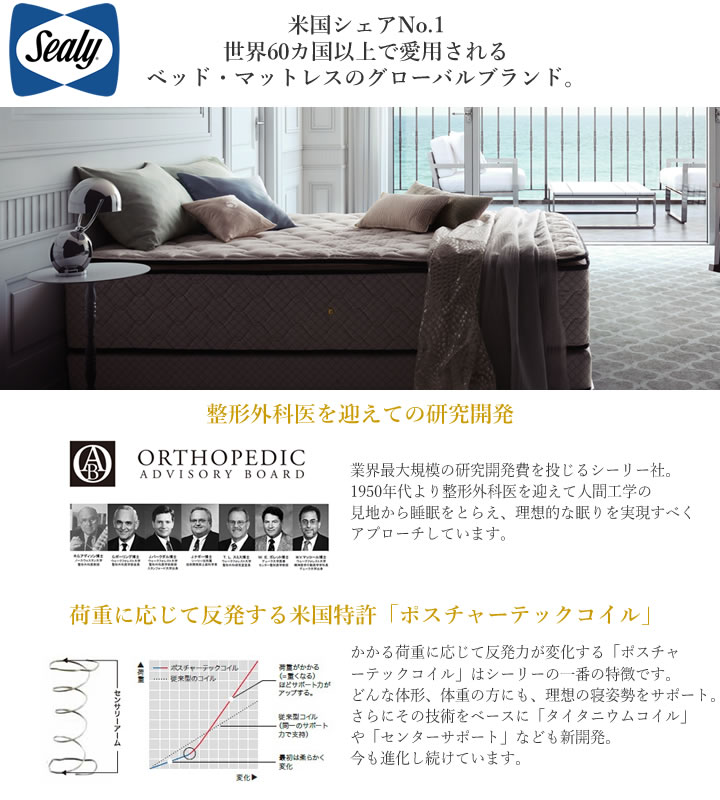 Sealy Hotel Style シーリー マットレス デラックスPT シングル ホテル