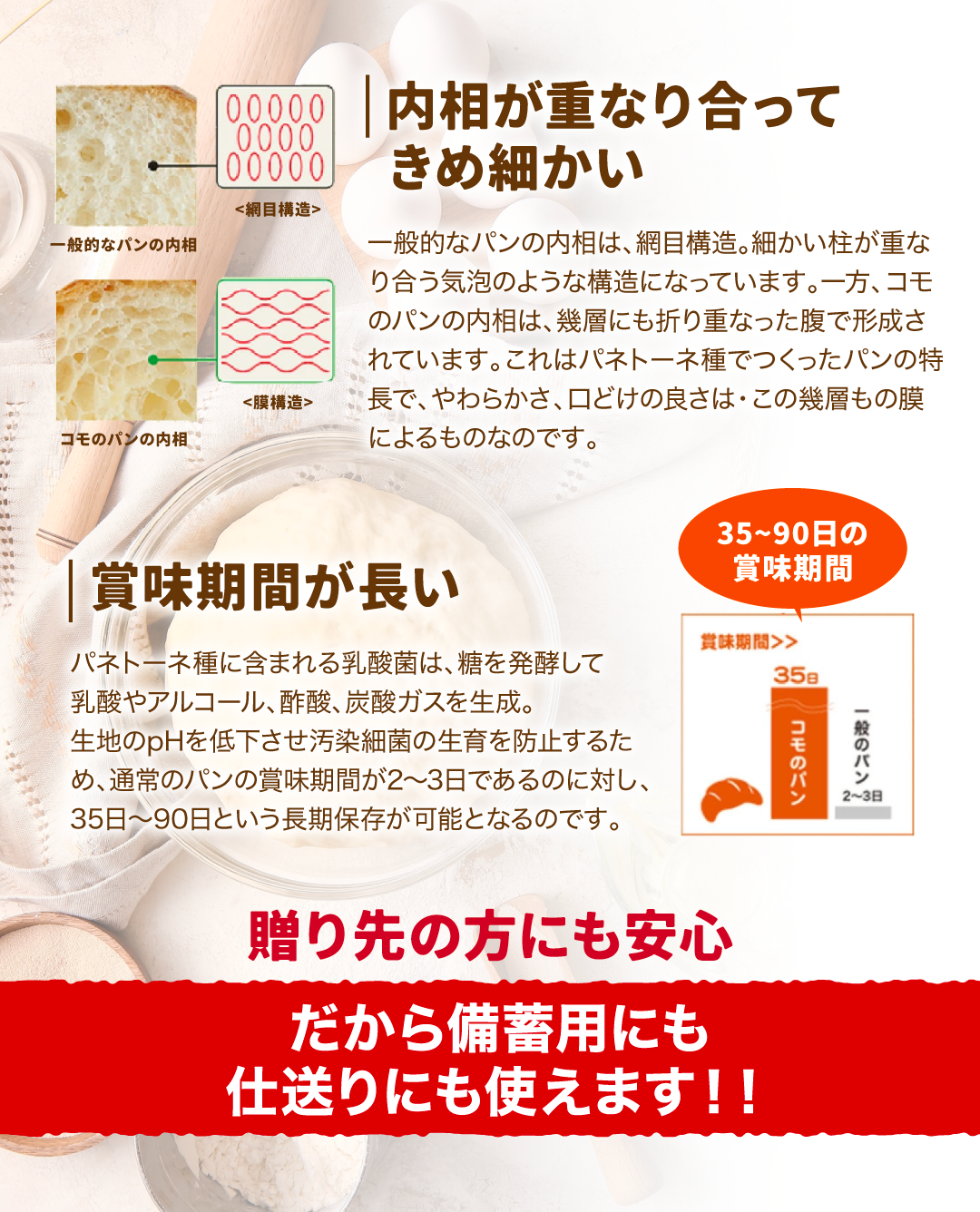 クロワッサンスティックショコラ 16個入 コモパン ロングライフパン 長期保存パン クロワッサン 常温 保存 非常食 ぱん ギフト |  | 13