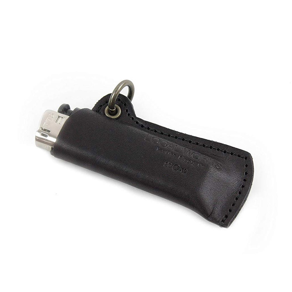 レザー ライターケース　ブラック Amazon.co.jp: Lucklybestsellerメタルブラックレザーライター