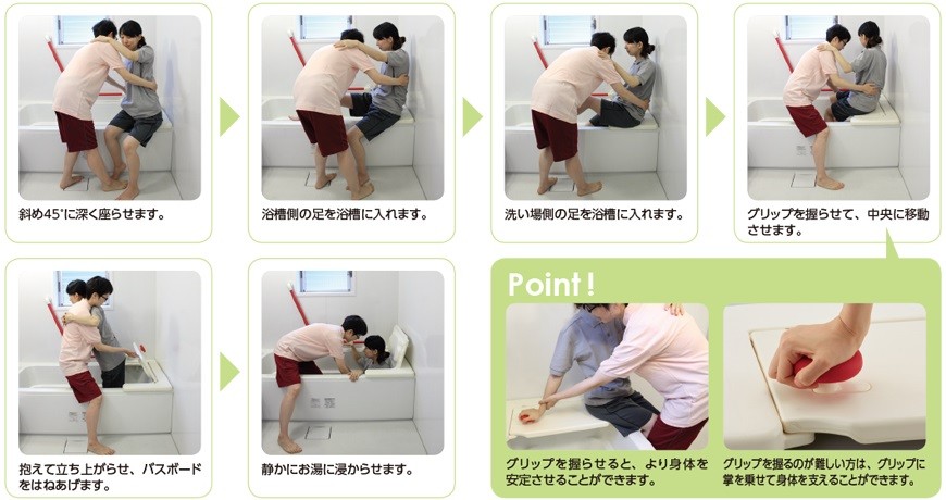 安寿 バスボード 移乗台 入浴用品 サポート台 介助 介護 お風呂 転倒