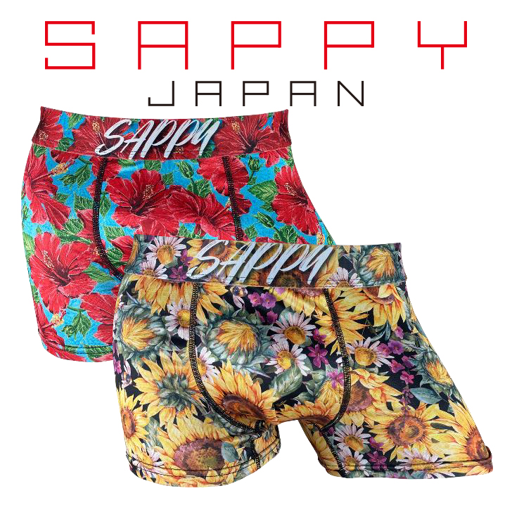 SAPPY D-572 花柄 2カラー Ｍ Ｌ ＬＬ サピー 前閉じ メンズ ボクサー