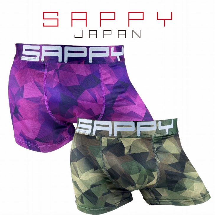 メンズ　ボクサーパンツ SAPPY　ネオカモ　2カラー　Ｍ　Ｌ　ＸＬ　サピー　前閉じ