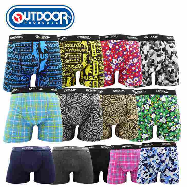 OUT6枚】OUTDOOR メンズ ボクサーパンツ ６枚組 送料無料 アソート