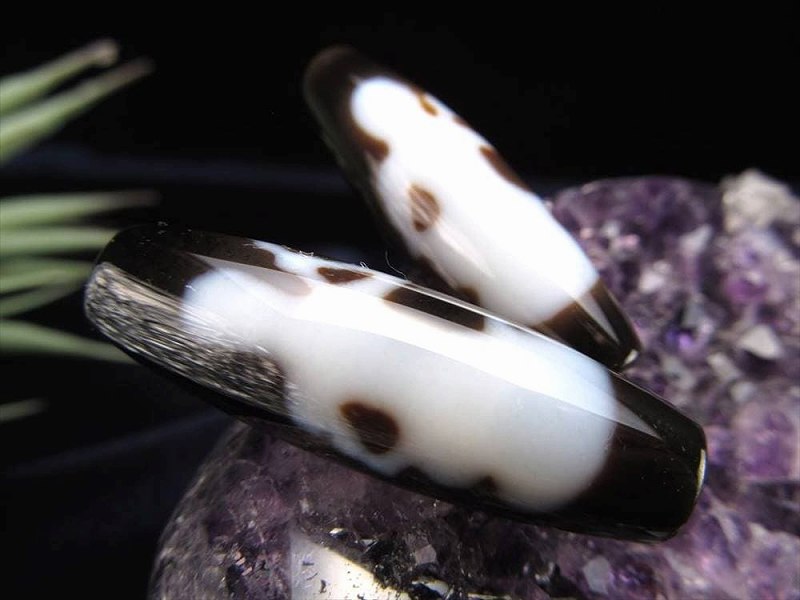 A至純天珠 琵琶観音天珠 びわかんのんてんじゅ サイズ:約37ミリ 1個