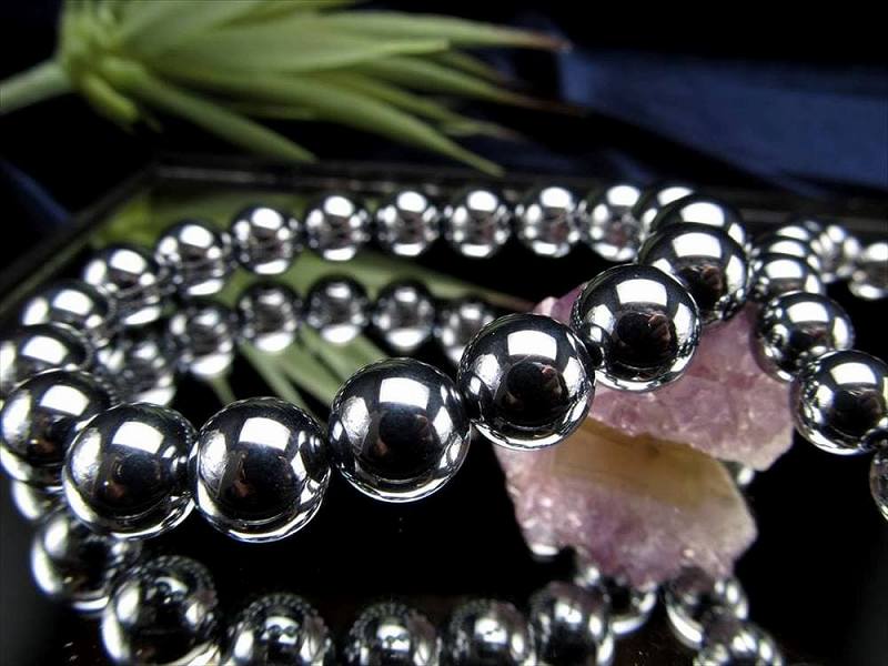 テラヘルツ鉱石 極上ラウンド ブレスレット 約10mm×19珠前後 話題の 高