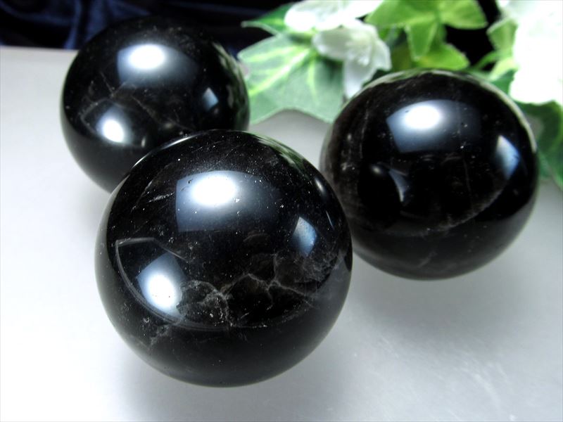高品質 モリオン スフィア 約60mm 黒水晶 丸玉 魔除け 厄除け 1500 imgrc0080168184.jpg