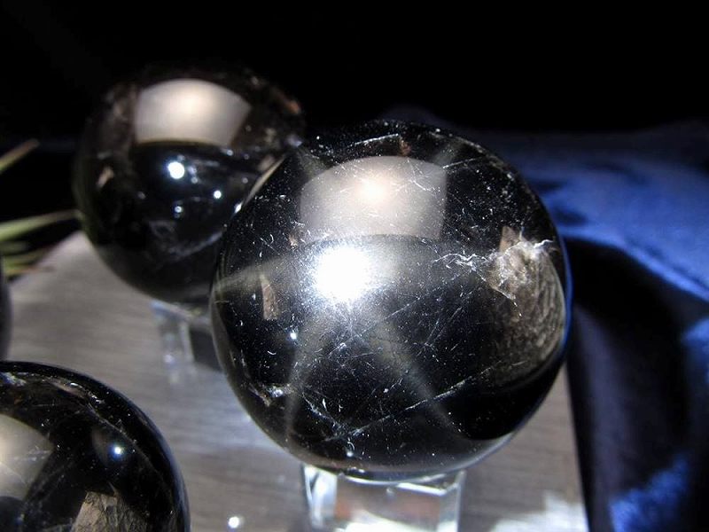 スターモリオン 丸玉 直径約48mm-50mm 神秘的なスターの輝き 六条の