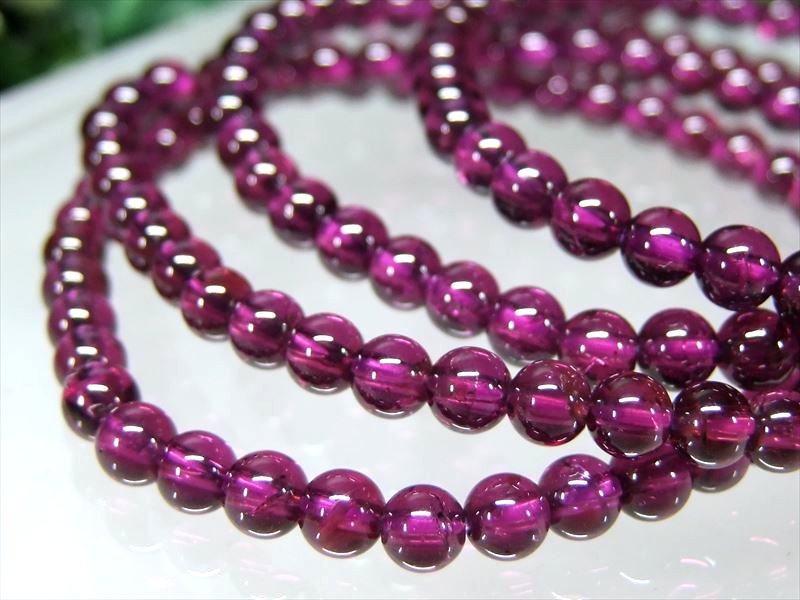 超透明 これぞロードライト S級 ロードライトガーネット ブレスレット