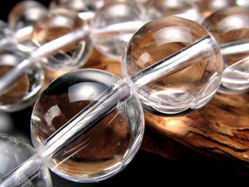 クリスタルバー【水晶】新品（送料込み） 激安宣言 レア極大 AAA 約20mm珠 サシ入り 天然水晶 クリスタル 一連