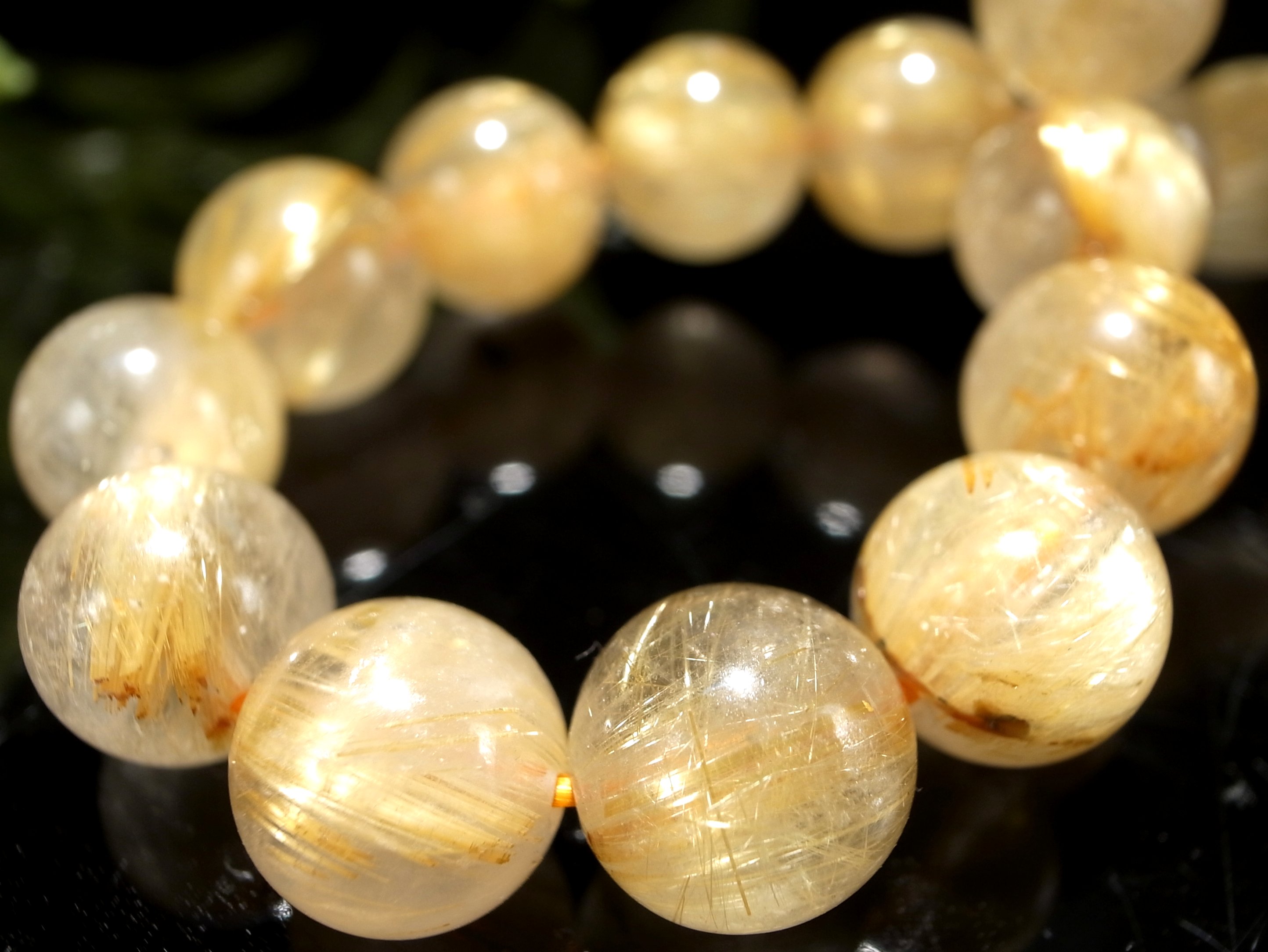 ルチルクォーツ　縁起物（如意） ルチルクォーツ 縁起物（如意） パワーストーン インテリア