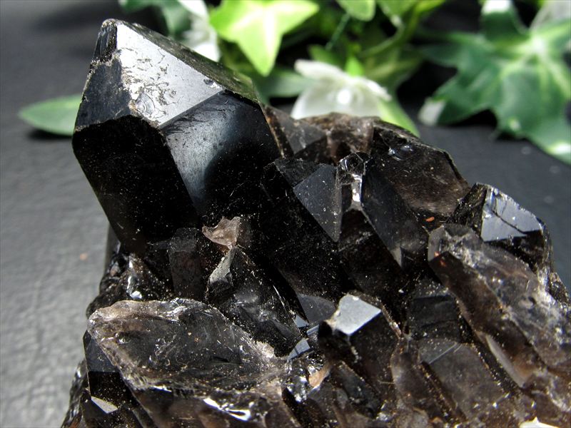 黒水晶　モリオン　スモーキークォーツ　煙水晶　天然石　パワーストーン　クラスター スモーキークォーツ クラスター モリオン 黒水晶 煙水晶 原石