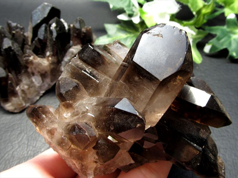 モリオン スモーキークォーツ 原石 クラスター 2.8Kg スモーキークォーツ クラスター 原石 煙水晶 モリオン 黒