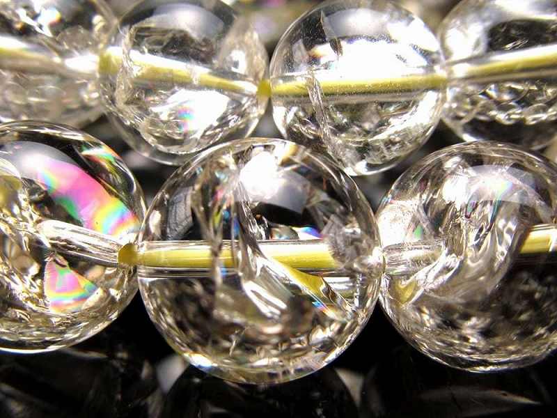 クリアタイプ アイリス レモンクォーツ ブレスレット 10.5mm-11mm×19珠