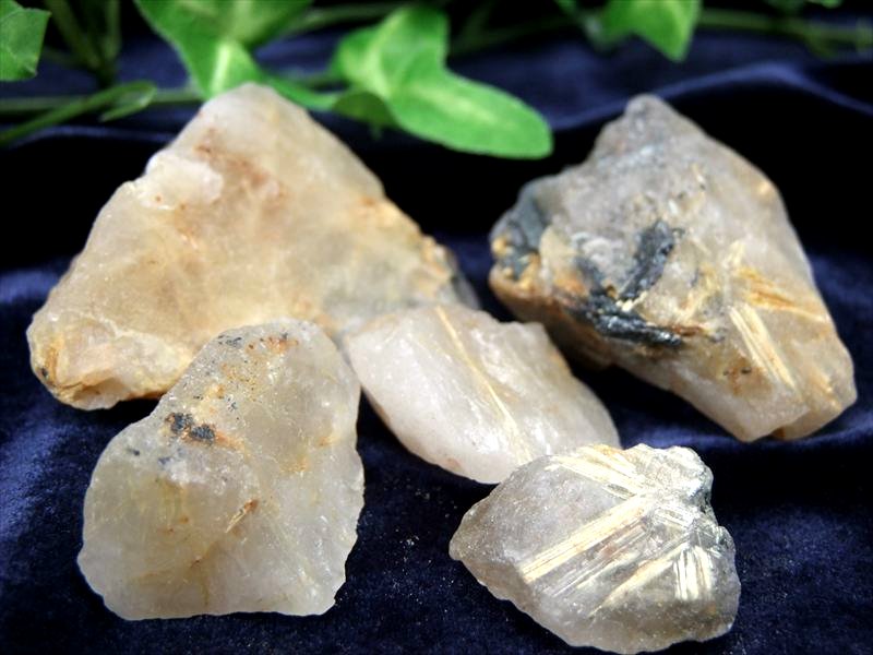 金針水晶原石 ゴールドルチル 原石 200gパック 小さめサイズ ゴールド