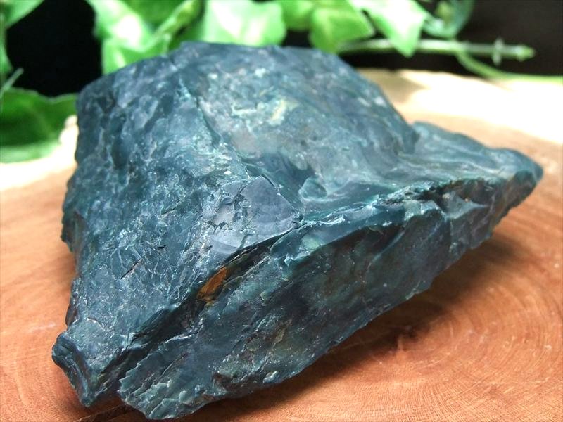 大特価 特大 出雲石 碧玉 原石 2344g 幅180mm 大地のパワーを感じる石