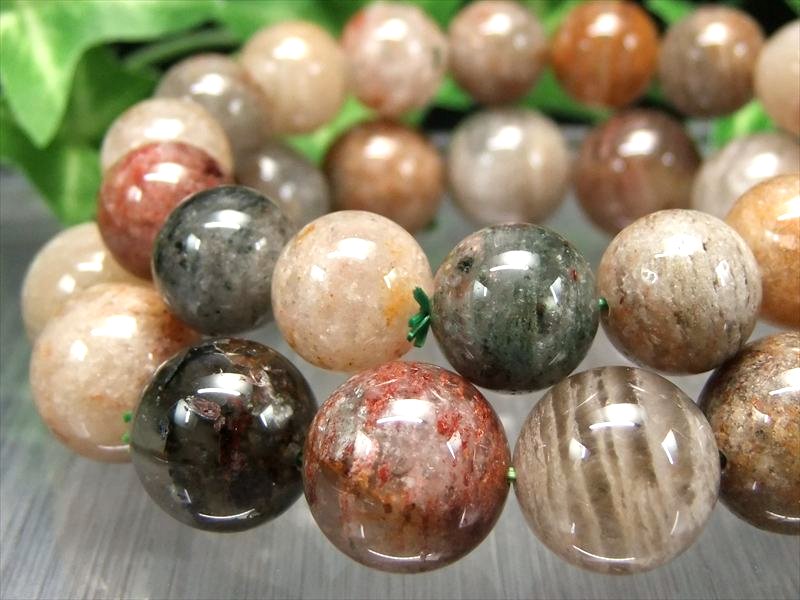 秋色グラデーション 大珠 千層ガーデンファントムクォーツ