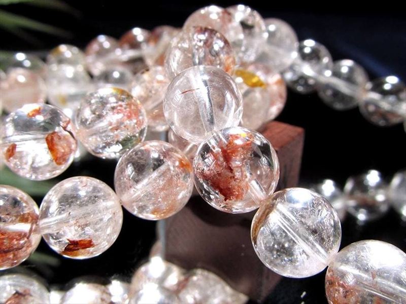 ギラリとしたメタリックな輝き ライモナイトインクォーツ ブレスレット