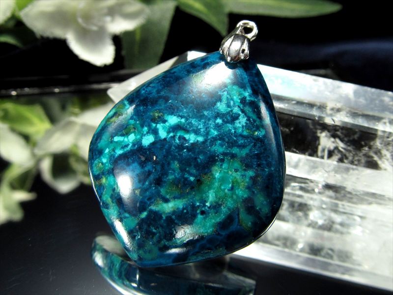 アズロマラカイト　K18 ペンダント アズロマラカイト K18 ペンダント アズロマラカイトK18 ペンダント