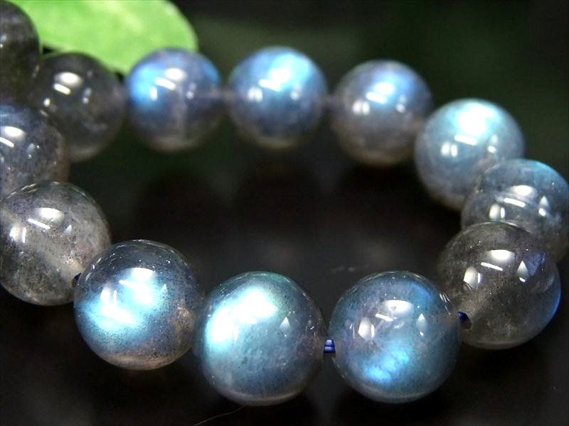 美麗シラー 4A ブルーシラー ラブラドライト ブレスレット 9.5mm-10mm