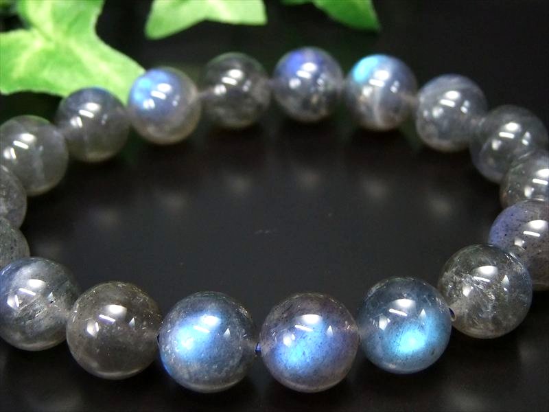 ラブラドライト 美麗シラー 宇宙からのメッセージ 希少天然石 約12ミリ