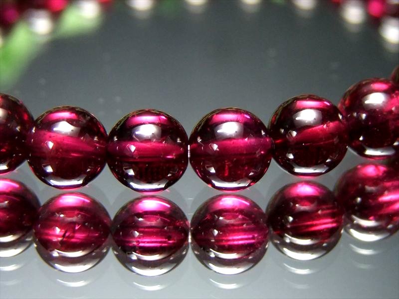 過去最高品質 S級 ロードライトガーネット ブレスレット 6.5mm-7mm×27
