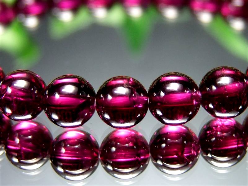 店頭展示中 一生もの S級 ロードライトガーネット ブレスレット 6.5mm