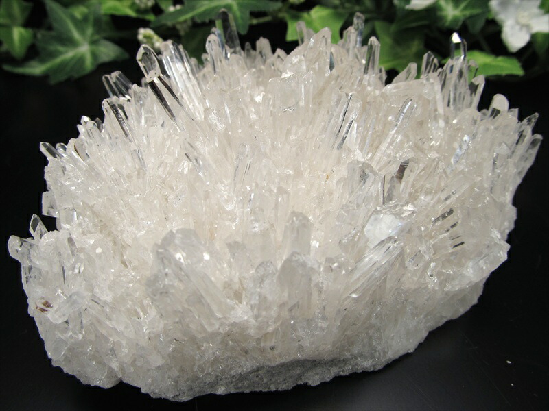 虹入り 4A 四川省産 水晶 クラスター 最大幅118mm 重さ527g 透明 超