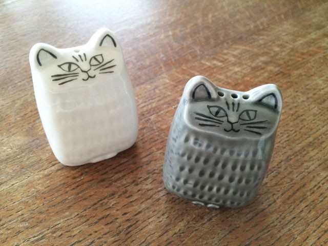 Lisa Larson（リサラーソン） ねこのソルト＆ペッパー 美濃焼 塩