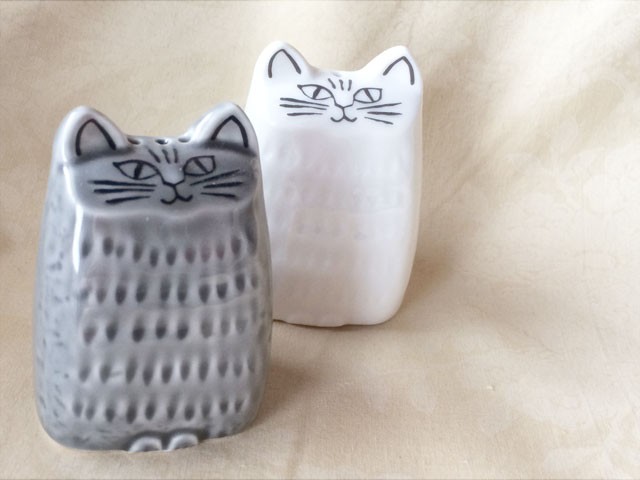 Lisa Larson（リサラーソン） ねこのソルト＆ペッパー 美濃焼 塩