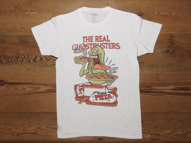 THE REAL GHOSTBUSTERS SHORT SLEEVE T SHRITS [SLIMER AND PIZZA