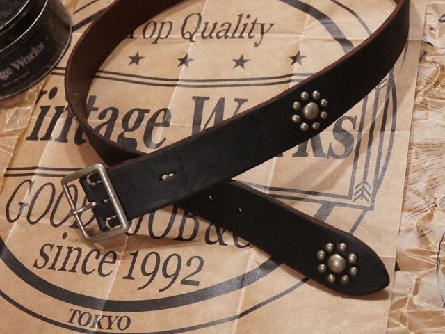 VINTAGE WORKS LEATHER BELT [DH5697 CUSTOM][CHASIN] / ビンテージ