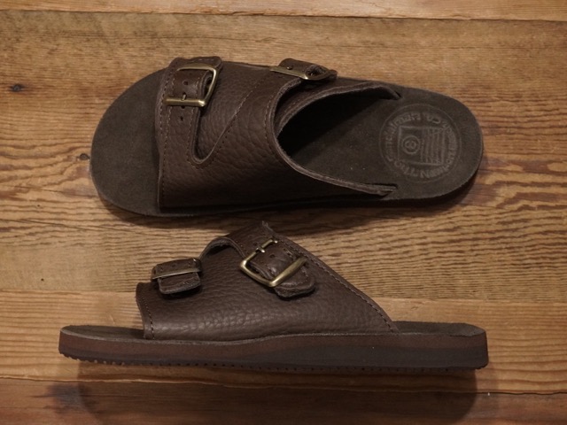 THE SANDALMAN x CONEY ISLAND DOUBLE BUCKLE SANDAL [BROWN