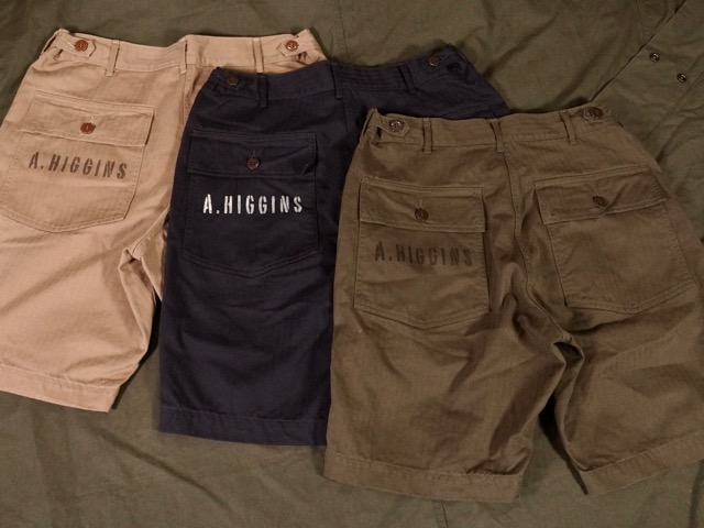 コリンボ COLIMBO : 50s ARMY UTILITY SHORTS “FORT BRAGG” -CUSTOM