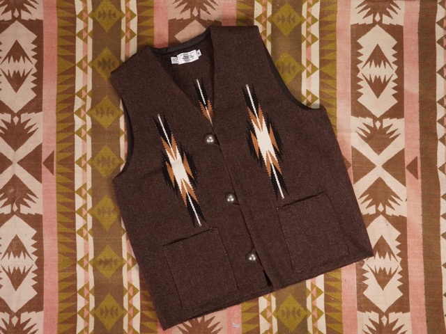 TRUJILLO'S x CONEY ISLAND : CHIMAYO VEST “BROWN” / トゥルフィリオ
