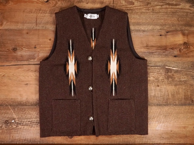 TRUJILLO'S トゥルフィリオス チマヨベスト ブラウンM 週刊ZABOU「TRUJILLO'S（トルフィリオス）ZABOU 別注 CHIMAYO VEST