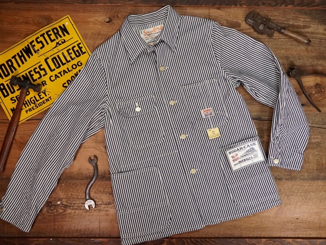 SUGAR CANE : 11OZ HICKORY STRIPE WORK COAT [SC15656] / シュガー