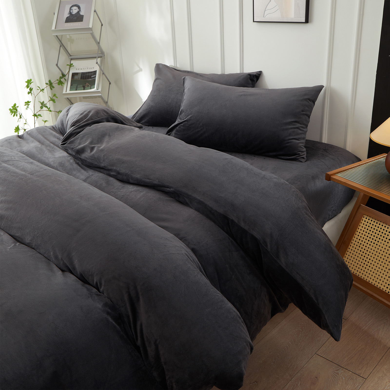 Confis マイクロファイバー布団カバー 掛け布団カバー シングル